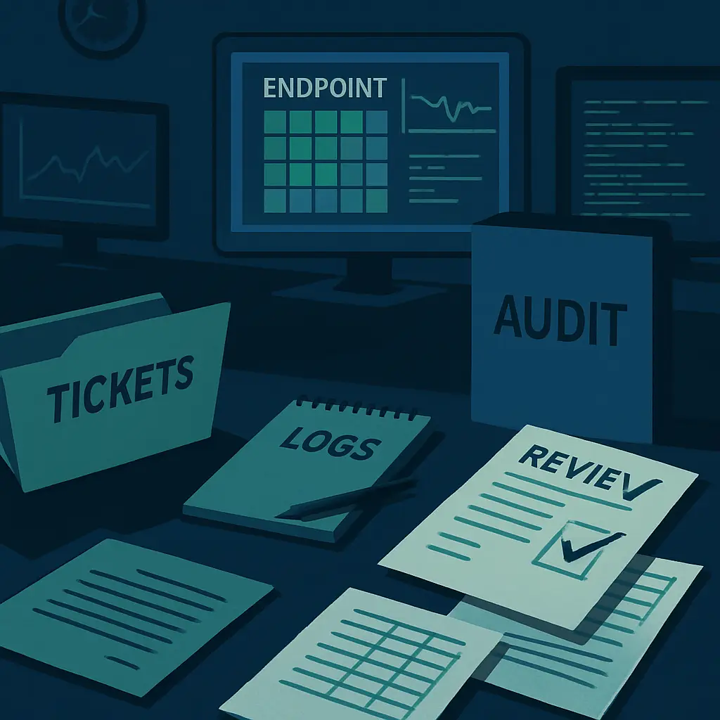 Gestão de endpoints sob auditoria: quando inventário, patch e exceção não contam a mesma história